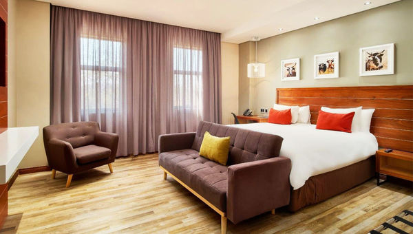 A guestroom at the Protea by Marriott Pretoria Hatfield. A guestroom at the Protea by Marriott Pretoria Hatfield.