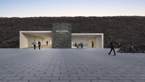 A rendering of the welcome house that is in development at the Blue Lagoon. A rendering of the welcome house that is in development at the Blue Lagoon.