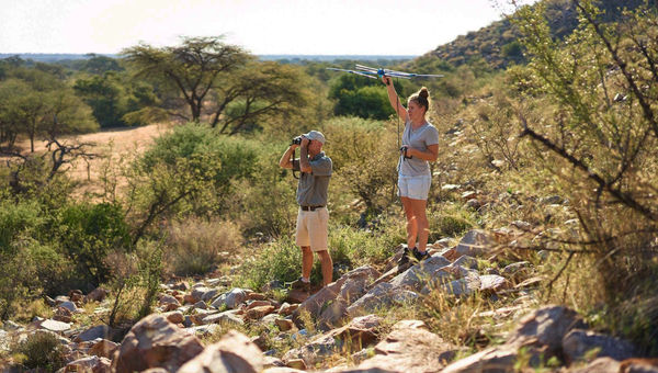 At Tswalu Kalahari in South Africa, guests can choose to spend time with the researchers, scientists and conservationists working in the field. At Tswalu Kalahari in South Africa, guests can choose to spend time with the researchers, scientists and conservationists working in the field.