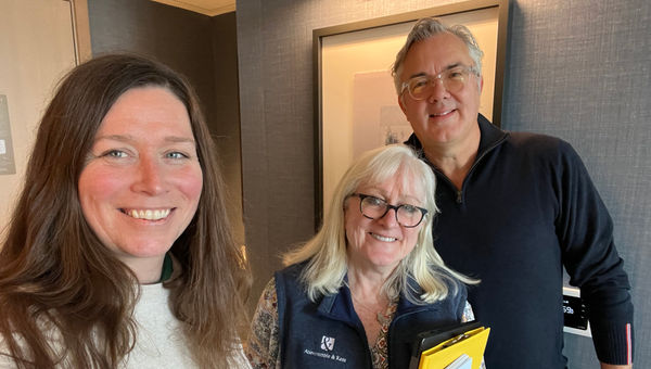 From left: Host Rebecca Tobin, Ann Epting of Abercrombie & Kent and Rob Clabbers of Q Cruise + Travel. From left: Host Rebecca Tobin, Ann Epting of Abercrombie & Kent and Rob Clabbers of Q Cruise + Travel.