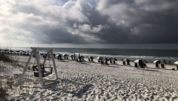 The resort fee at the 170-room resort includes access to a private beach. Beach chairs, umbrellas and towels are extra. The resort fee at the 170-room resort includes access to a private beach. Beach chairs, umbrellas and towels are extra.