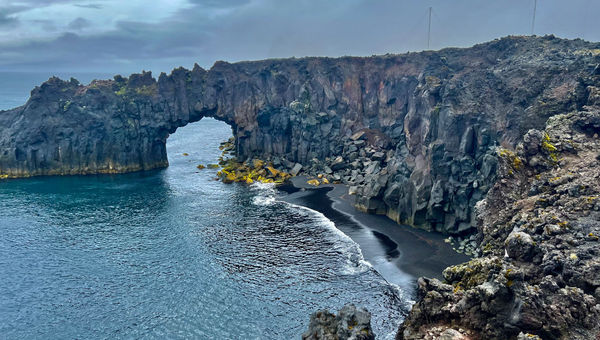 The rocky coastline of the island of Jan Mayen, an impromptu but fortuitous stop on the Aurora Expeditions sailing. The rocky coastline of the island of Jan Mayen, an impromptu but fortuitous stop on the Aurora Expeditions sailing.