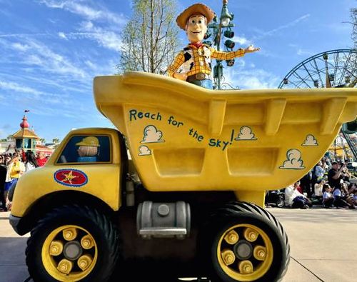 Woody from “Toy Story” during the Better Together parade. Woody from “Toy Story” during the Better Together parade.